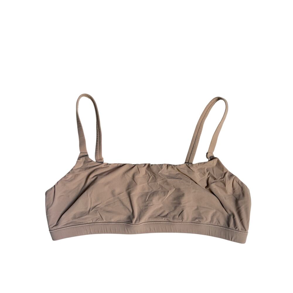 Skims Fits Everybody Scoop-Neck Bralette (Beige) - Large